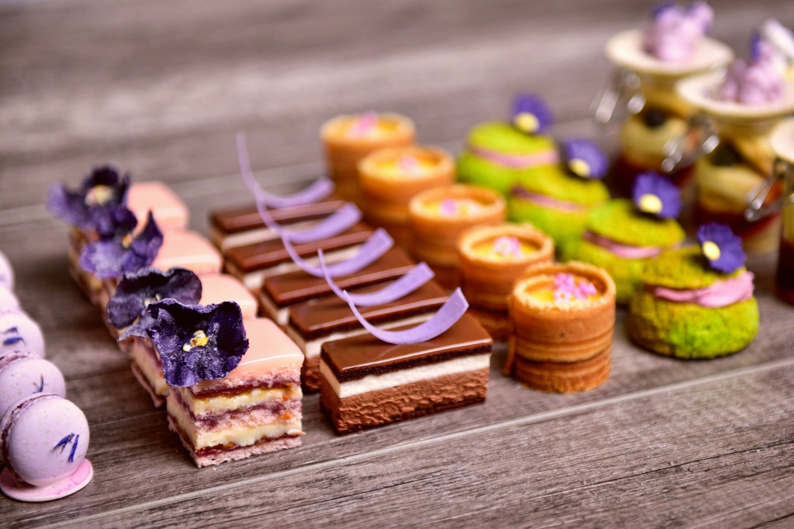 Petits fours, set out for high tea